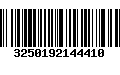 Código de Barras 3250192144410