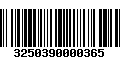 Código de Barras 3250390000365