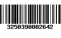 Código de Barras 3250390002642