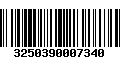 Código de Barras 3250390007340