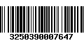 Código de Barras 3250390007647