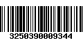 Código de Barras 3250390009344