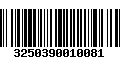 Código de Barras 3250390010081