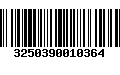 Código de Barras 3250390010364