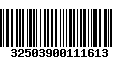 Código de Barras 32503900111613