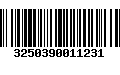 Código de Barras 3250390011231