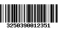 Código de Barras 3250390012351