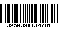 Código de Barras 3250390134701