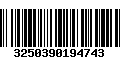 Código de Barras 3250390194743