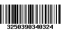 Código de Barras 3250390340324