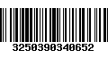 Código de Barras 3250390340652