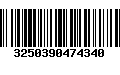 Código de Barras 3250390474340