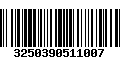 Código de Barras 3250390511007