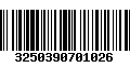 Código de Barras 3250390701026