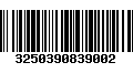 Código de Barras 3250390839002