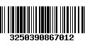 Código de Barras 3250390867012