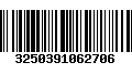 Código de Barras 3250391062706