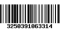 Código de Barras 3250391063314