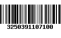 Código de Barras 3250391107100