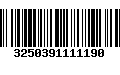 Código de Barras 3250391111190