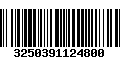 Código de Barras 3250391124800