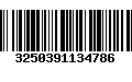 Código de Barras 3250391134786