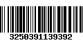 Código de Barras 3250391139392