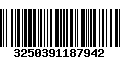 Código de Barras 3250391187942