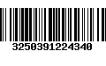 Código de Barras 3250391224340