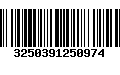 Código de Barras 3250391250974