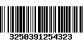 Código de Barras 3250391254323