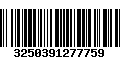 Código de Barras 3250391277759