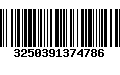 Código de Barras 3250391374786