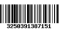 Código de Barras 3250391387151