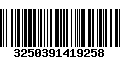 Código de Barras 3250391419258