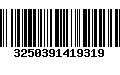 Código de Barras 3250391419319