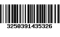 Código de Barras 3250391435326