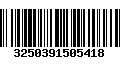 Código de Barras 3250391505418