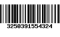 Código de Barras 3250391554324