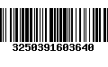 Código de Barras 3250391603640