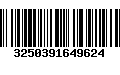 Código de Barras 3250391649624