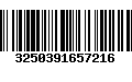 Código de Barras 3250391657216