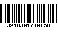 Código de Barras 3250391710058