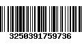 Código de Barras 3250391759736