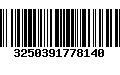 Código de Barras 3250391778140