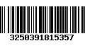 Código de Barras 3250391815357