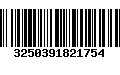 Código de Barras 3250391821754