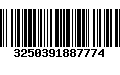 Código de Barras 3250391887774