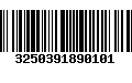 Código de Barras 3250391890101