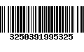 Código de Barras 3250391995325